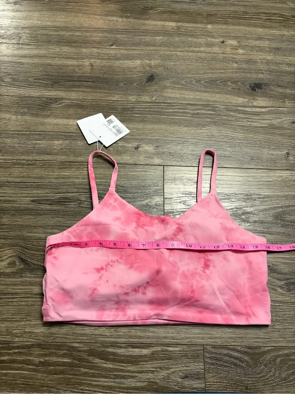 NWT Lululemon Cami Spaghetti-Strap Bra (Smoothie Wash Strawberry Multi)Size L/XL